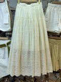 Heavy Industry Hollow Embroidery Big Swing Dress Women's Spring 2026 New High-Waist A Word Loose Fashion Skirt
