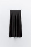 2025 Autumn New Women's Fashion Silk Silk Texture Feel Flute Multi-Colored Skirt 8338537