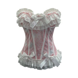 Pure Hottie Net Yarn Bow Braid Vest With Anti-Slip Strip Short Slipless Top 2823