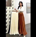 Temperament Snowflake Saustrade Organ Hundred-Fold Skirt Female Hanging A Word Thin Dress