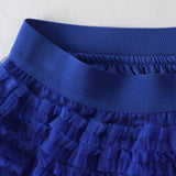 Net Yarn Splicing Cake Skirt 2025 Spring, Summer And Autumn And Winter New Medium And Long Skirt A-Word Long Skirt Pong Yarn Skirt