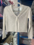 Small Fragrant Knitted Cardigan Thin Women's Ice Silk Loose Outer Sun Protection Coat Summer Short Top Long Sleeve