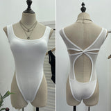 Real Shot With Chest Cushion Cross-Tling With Open Back Sling Sling Vest Small Outside Wearing Sexy Tight One-In-Law 6025