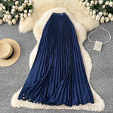 Wave Hem Wave Point Hundred Fold Skirt Half Skirt Women 2026 Spring New Tight Waist A Word Long Fishtail Skirt