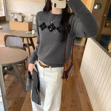 Ringge Scarf With Two Sets Of Women's Winter 2025 New Small College Wind Knitted Bottom Shirt Top