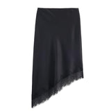 2025 New Women's Fashion Style Elegant Silk And Silk-Sense Half-Body Skirt 4772518