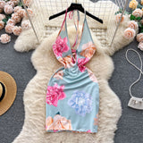 Dopamine Pure Hottie Thai Sling Dress Women's Autumn Belt And Dew Design Beautiful Bagbum Dress
