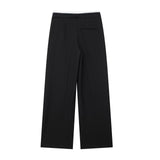 Spring 2025 New Double Waist Tight Waist Rope Design Loose Thin Casual Pants Women 1608225
