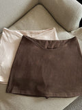 Thai-Style Vintage Babes Luy V-Shaped Design Kitted Short Skirt Woman With Seat Pants Tidive Short Skirt Summer