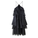 2025 Spring Summer New Women's Fashion Sexy Hot Girls Three-Dimensional Laminated Decorative Dress