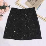 Liliang Coarse Flowers, Half-Dress Women's New High-Rise Thin A-Worded And Light-Resistant Short Skirt 8997