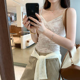 Unique And Beautiful Lace Lace Vest Women's Summer 2025 New Exterior Wear Beautiful Sleeveless Slings