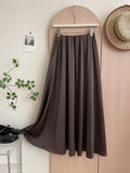 High-Grade Acetic Acid Ice Filament Filament Fascination Half-Dress Woman Summer Sagging Feeling Crobating Casual A Long Skirt