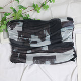 Sweet Cool Hottie Ultra-Short Umbilical Wrap Chest Sleeveless Coat Yarn Folding Tie Dye Chest Tight Waistcoat 8852