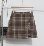 A Large Number Of Hairy Skirt Women Autumn And Winter Tlings Irregular High-Waisted A Short Skirt 8923