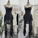 Land Breeze To Wear To Make Old Hole Dress With Leaves Floating Desert Travel Sling Skirt 9536