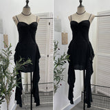 Land Breeze To Wear To Make Old Hole Dress With Leaves Floating Desert Travel Sling Skirt 9536
