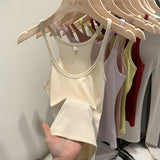 Spice Girls Knitted Sling Vest Women In Spring And Summer 2025 New Slim Slim Short Outer Wear Sleeveless Small Top