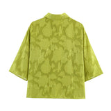 2026 Spring New Women's Clothing Loose Leisure Short Sleeve Clip Shirt Shirt Women