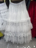 The Lace Net Dress In The Long Commuting Skirt High Waist Thin And Fluffy Skirt A Skirt