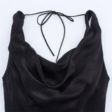 2025 Summer New Women's Fashion Sexy Hot Girl Silk Silk Texture Dress 2590934