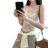 Unique And Beautiful Lace Lace Vest Women's Summer 2025 New Exterior Wear Beautiful Sleeveless Slings