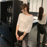 Pure Hot Babes Windy Five-Sleeved T-Shirt Girl 2025 Summer Loose Slim Beautiful Beautiful Little Top