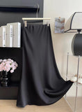 High-Grade High-Rise Thin Long-Skinny Vinegar Silk Silk Skirt 24 Summer New Bag Fishtail A-Word Dress