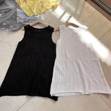 Lazy Temperament White Hollow Knitted Shirt Women's 2026 Summer New High-End Feel Long-Term Waistcoat Top