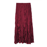 Long-Long Crumbilled Skirt Women's Dance Dress Korean High Temperature Folding Folded Skirt Flowing Folding Skirt