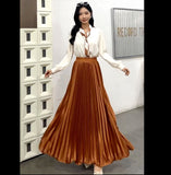 Temperament Snowflake Saustrade Organ Hundred-Fold Skirt Female Hanging A Word Thin Dress