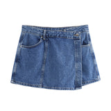 New Short Denim Shirt In The Summer Of 2025 6164070 Double Stamped Denim Skirt 6164068 Sets Of Women
