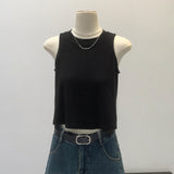 Spice Girl Sports Vest Sling Girl 2026 New External Wear With Sleeveless Short Round Collar Bottom