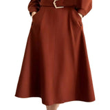 Light Luxury Temperament V-Neck Design-Sense Dress Dress Women's New Spring 2025 Collar To Collect Waist Thin A Skirt Tide