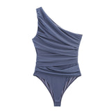 Autumn 2025 New Female Fashion Sexy Babes Asymmetric Folding Joint 5039831