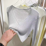 Bamboo Silk Knitted Jersey Short Coat Women's Summer Thin Bottom T-Shirt 2026 New Hoodie