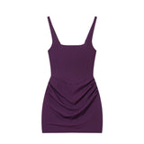 2026 New Summer Fashion Temperament Women's Sexy Sleeveless Bag Hips Tied With Dress