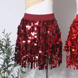 Real Shooting Heavy Industry Lysing A Short Skirt Stage Sexy Hot Babes Night Club Show Tassel Dress Dress 9115