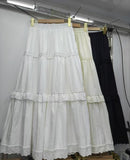 Sweet Heavy Industry Lace Hollow Cake Half-Dress Girl 2025 Spring And Summer New High-Rise Thin A-Word Swing Long Skirt