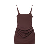 2026 New Summer Fashion Temperament Women's Sexy Sleeveless Bag Hips Tied With Dress