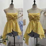 Stupid Irregular Skirt Sling Sling Sling Vest Bohemian Holiday Hottie Sleeveless Top 9223