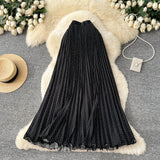 Wave Hem Wave Point Hundred Fold Skirt Half Skirt Women 2026 Spring New Tight Waist A Word Long Fishtail Skirt
