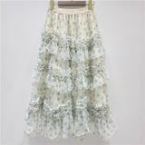 Real Shooting French Lace Lace Dress Girl Sweet Princess Dress Design Fluffy Cake Skirt