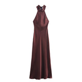 2025 Autumn New Women's Dress Women's High-End Bare Back Hanging Neck French Elegant 8739331