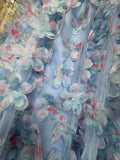 Heavy Industry Flower Three-Dimensional Petal Mesh Fairy Dress 2025 Autumn New Shading Long Umbrella Skirt Skirt 191