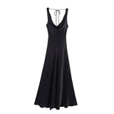 2025 Summer New Women's Fashion Sexy Hot Girl Silk Silk Texture Dress 2590934