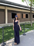 Tibetan Blue Sling Skirt Niche Temperament Dress Female Summer Temperament To Show Skinny Dress Babes Hip Dress