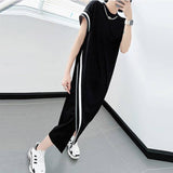 Fat Mm2025 New European Version Of The Design Feel The Fork Dress Size 300 Pounds Of Loose Thin Dress Summer