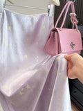 New Chinese Chinese Styled Fascination Crate Acetic Dress Girl Retro High-Rise Thin A Word Butterfly Flower Hanging Fishtail Skirt