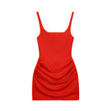2026 New Summer Fashion Temperament Women's Sexy Sleeveless Bag Hips Tied With Dress
